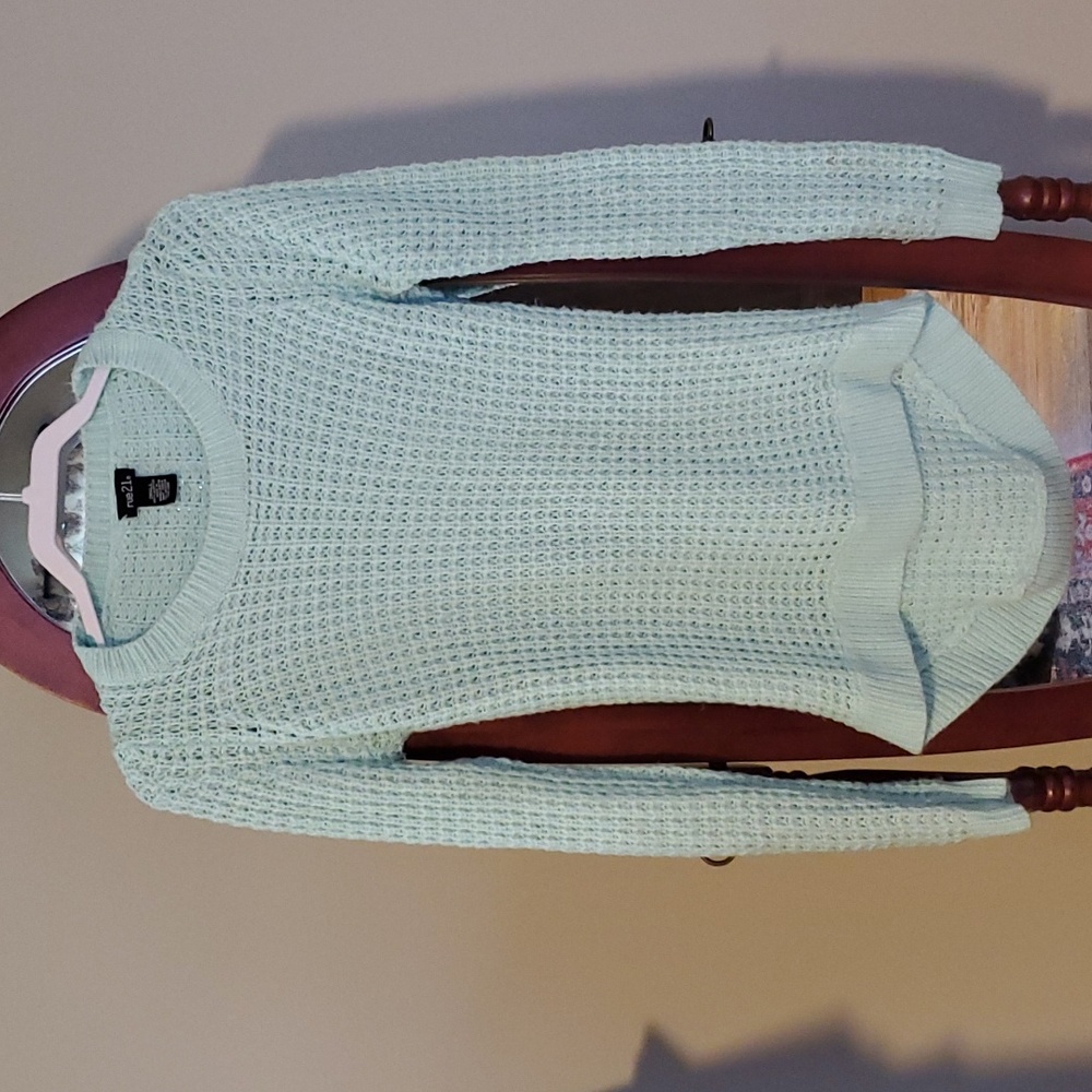 Sea Foam Green Knit Sweater size S